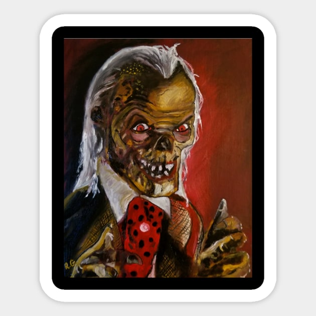 The Crypt Keeper Sticker by RG Illustration